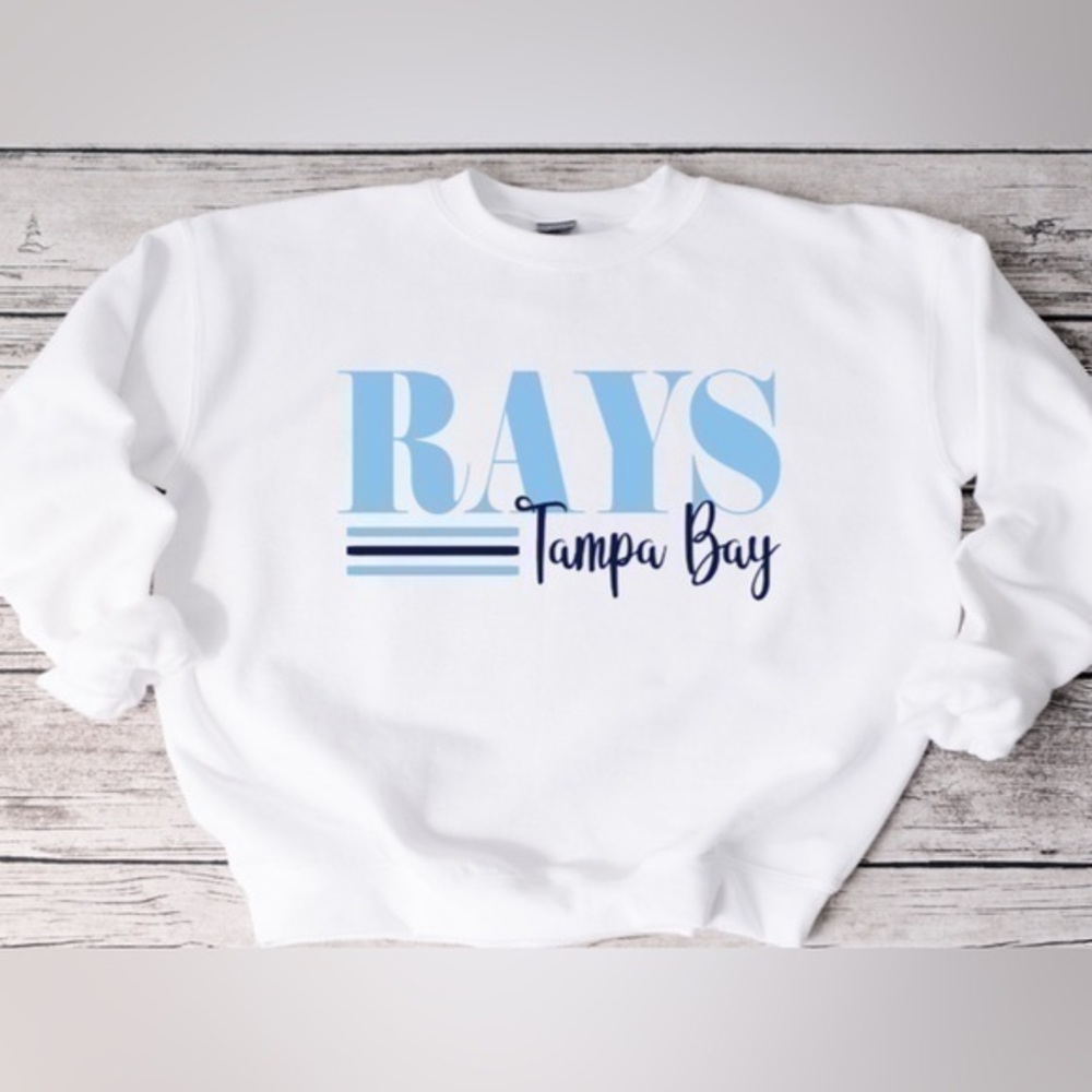 Rays Striped Crewneck